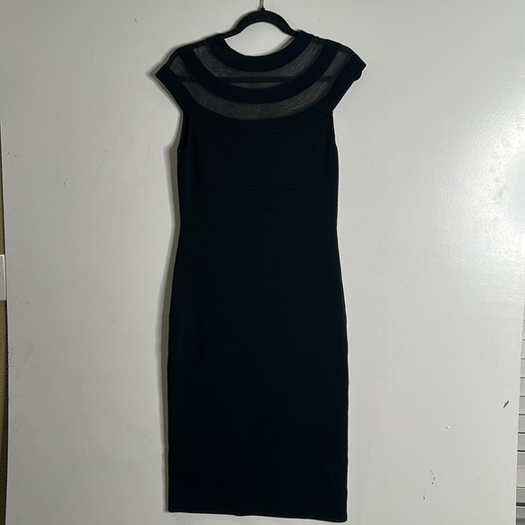 Eliza j black midi dress size large - Picture 7 of 11
